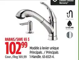 Canadian Tire Principals 1-Handle offer