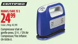 Canadian Tire Certified 12V Air Compressor/Tire Inflator offer