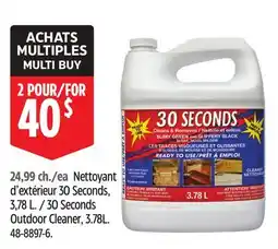 Canadian Tire 30 Seconds Outdoor Cleaner offer
