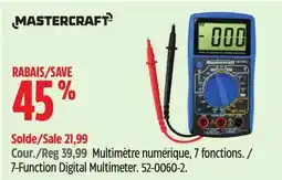 Canadian Tire 7-Function Digital Multimeter offer