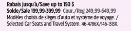 Canadian Tire Selected Car Seats and Travel System offer
