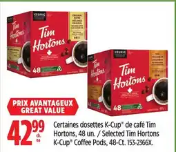 Canadian Tire Tim Hortons Selected Tim Hortons K-Cup Coffee Pods, 48-Ct offer