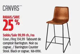 Canadian Tire CANVAS Barrington Counter Stool offer