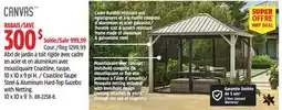 Canadian Tire Coastline Taupe Steel & Aluminum Hard-Top Gazebo with Netting offer