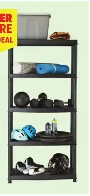 Canadian Tire Mastercraft 5-Shelf Resin Rack. 36 x 18 x 72˝ h offer