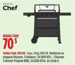 Canadian Tire Master Chef Discover 5-Burner Propane BBQ, 54,000 BTUs offer