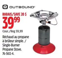 Canadian Tire OUTBOUND Single-Burner Propane Stove offer