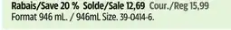 Canadian Tire Spray Nine 946mL Size offer