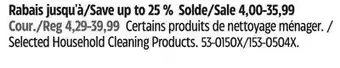 Canadian Tire Selected Household Cleaning Products offer