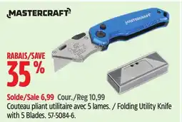 Canadian Tire Folding Utility Knife with 5 Blades offer