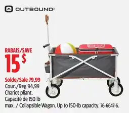 Canadian Tire Outbound Collapsible Wagon offer