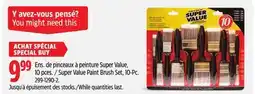 Canadian Tire Super Value Paint Brush Set, 10-Pc offer