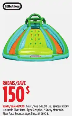 Canadian Tire Little Tikes Rocky Mountain River Race Bouncer offer
