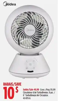 Canadian Tire Midea 6˝ TurboBreeze Air Circulator offer