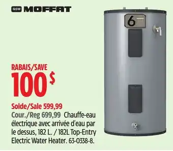 Canadian Tire 182L Top-Entry Electric Water Heater offer