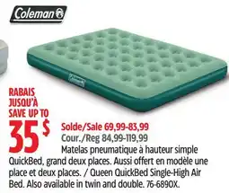 Canadian Tire Queen QuickBed Single-High Air Bed offer