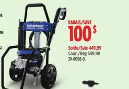 Canadian Tire SIMONIZ Electric pressure washer offer