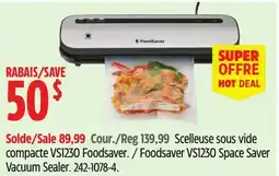 Canadian Tire Foodsaver VS1230 Space Saver Vacuum Sealer offer