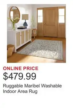 Costco Ruggable Maribel Washable Indoor Area Rug offer