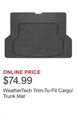 Costco WeatherTech Trim-To-Fit Cargo/Trunk Mat offer