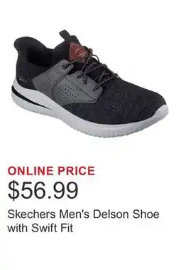 Costco Skechers Men's Delson Shoe with Swift Fit offer