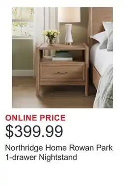 Costco Northridge Home Rowan Park 1-drawer Nightstand offer