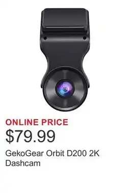 Costco GekoGear Orbit D200 2K Dashcam offer