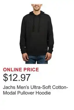 Costco Jachs Men's Ultra-Soft Cotton-Modal Pullover Hoodie offer
