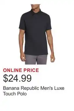 Costco Banana Republic Men's Luxe Touch Polo offer