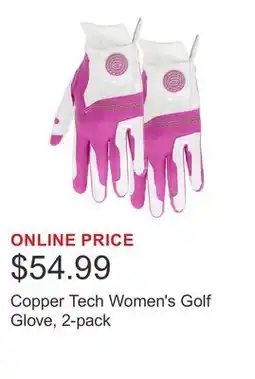 Costco Copper Tech Women's Golf Glove, 2-pack offer