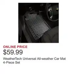 Costco WeatherTech Universal All-weather Car Mat 4-Piece Set offer