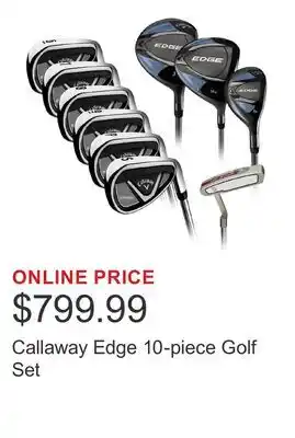 Costco Callaway Edge 10-piece Golf Set offer
