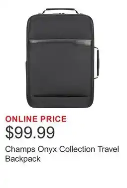 Costco Champs Onyx Collection Travel Backpack offer