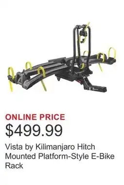Costco Vista by Kilimanjaro Hitch Mounted Platform-Style E-Bike Rack offer