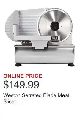 Costco Weston Serrated Blade Meat Slicer offer