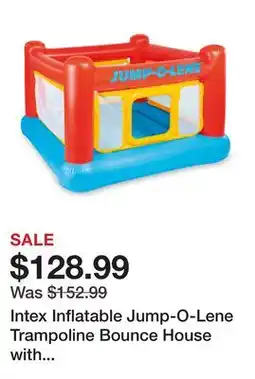 Wayfair Intex Inflatable Jump-O-Lene Trampoline Bounce House with Crawl-Thru Door & Net offer