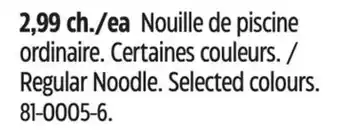 Canadian Tire Regular Noodle offer