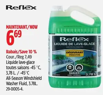 Canadian Tire Reflex All-Season Windshield Washer Fluid offer