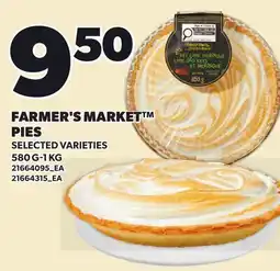 Loblaws FARMER'S MARKET PIES, 580 G-1 KG offer