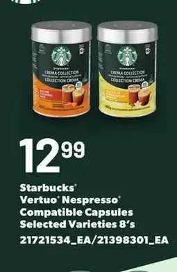 Loblaws STARBUCKS VERTUO NESPRESSO COMPATIBLE CAPSULES, 8'S offer
