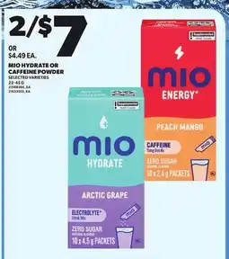 Loblaws MIO HYDRATE OR CAFFEINE POWDER offer