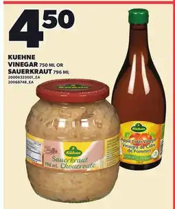 Loblaws KUEHNE VINEGAR 750 ML OR SAUERKRAUT 796 ML offer