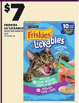 Loblaws FRISKIES LIL'LICKABLES, 10'S offer