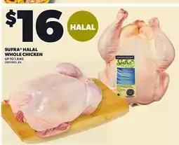 Loblaws SUFRA HALAL WHOLE CHICKEN, UP TO offer