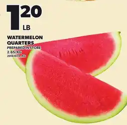 Loblaws WATERMELON QUARTERS offer