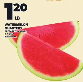Loblaws WATERMELON QUARTERS offer