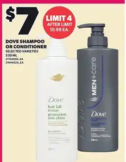 Loblaws DOVE SHAMPOO OR CONDITIONER offer