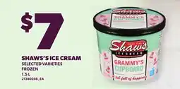 Loblaws SHAWS'S ICE CREAM offer