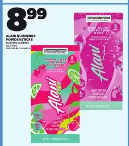 Loblaws ALANI NU ENERGY POWDER STICKS offer