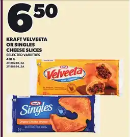 Loblaws KRAFT VELVEETA OR SINGLES CHEESE SLICES offer